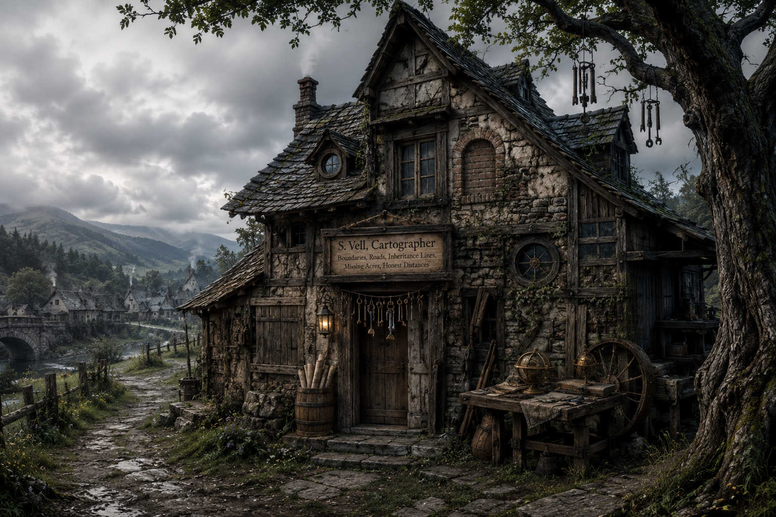 Outside view of Seren's Workshop
